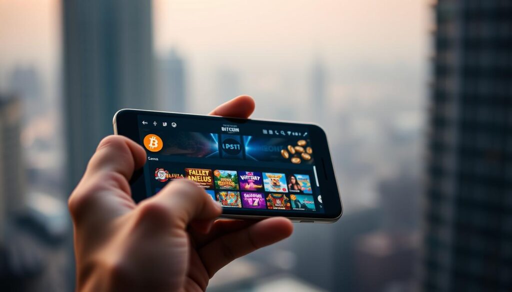mobile Bitcoin gaming