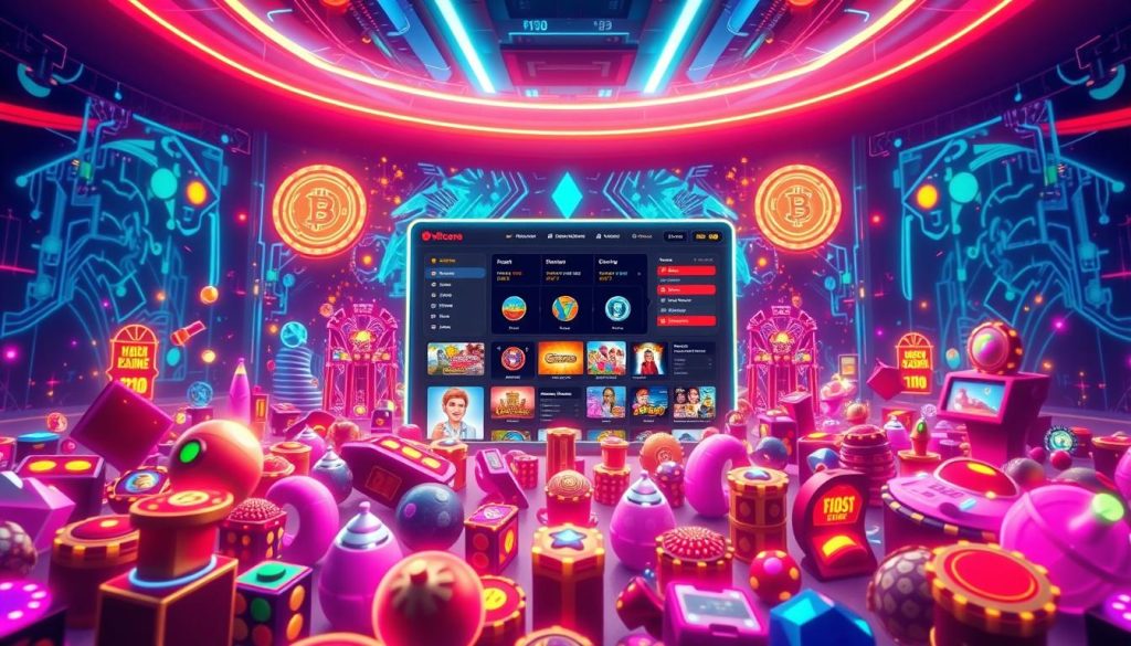 crypto casino interface